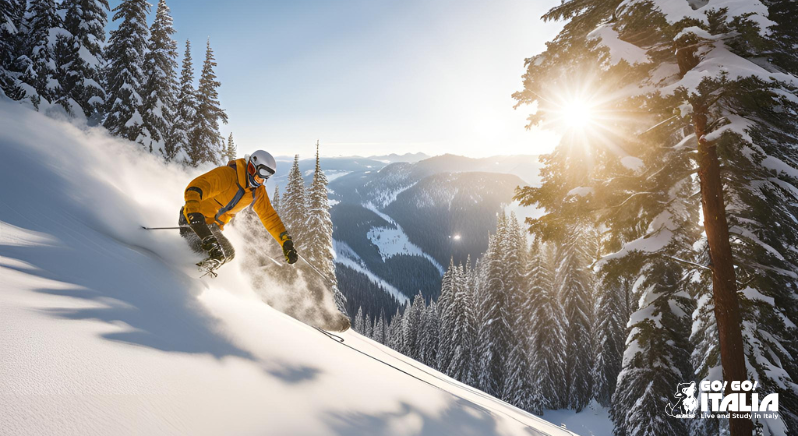 Ski destination in Italy