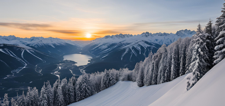 Ski destination in Italy
