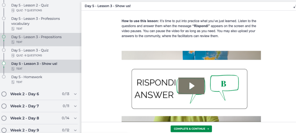 이탈리아어 온라인